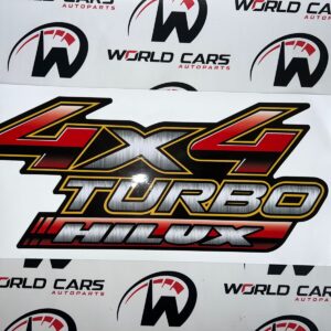 JUEGO CALCOMANIA HILUX TURBO 4X4