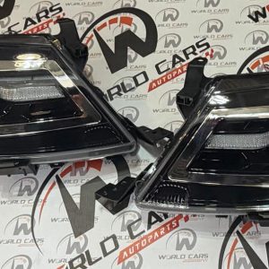 JUEGO FAROLAS TOYOTA HILUX 2006-2011 LED FONDO CROMADO